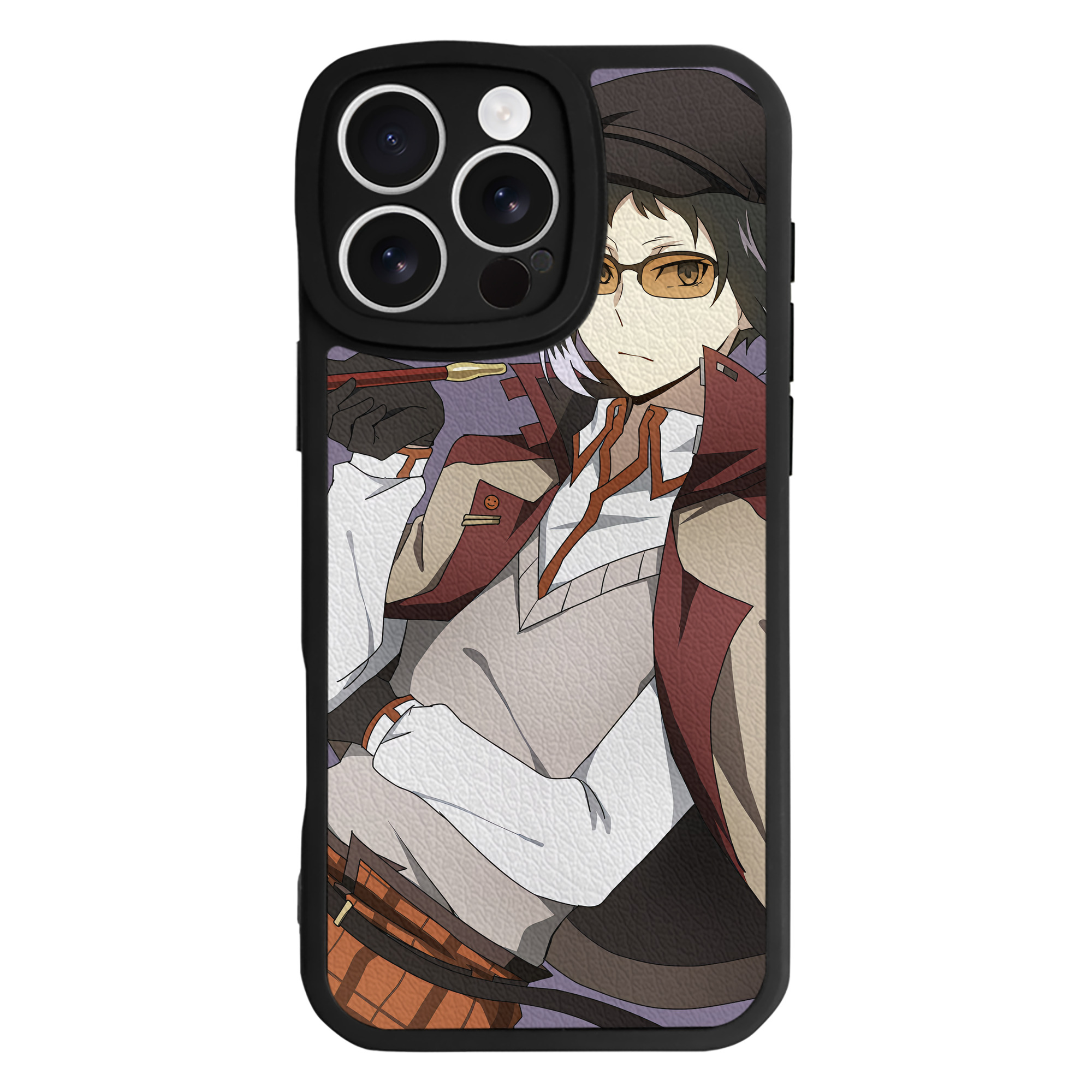 （画像用） 文豪ストレイドッグス Bungo Stray Dogs 【iPhone 16シリーズ対応】シリコンスマホケース（レザー調） 材質：シリコン
